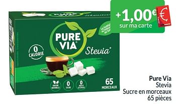 Promoties Pure via stevia sucre en morceaux - Pure Via - Geldig van 01/04/2024 tot 30/04/2024 bij Intermarche