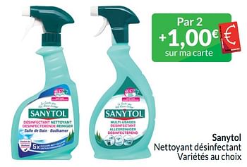 Promoties Sanytol nettoyant désinfectant - Sanytol - Geldig van 01/04/2024 tot 30/04/2024 bij Intermarche