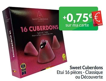 Promoties Sweet cuberdons etui classique ou découverte - Sweet Cuberdons - Geldig van 01/04/2024 tot 30/04/2024 bij Intermarche