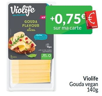 Promotions Violife gouda vegan - Violife - Valide de 01/04/2024 à 30/04/2024 chez Intermarche