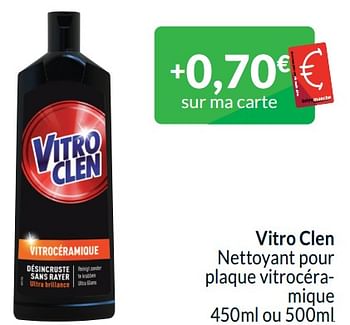 Promoties Vitro clen nettoyant pour plaque vitrocéramique - Vitro clen - Geldig van 01/04/2024 tot 30/04/2024 bij Intermarche