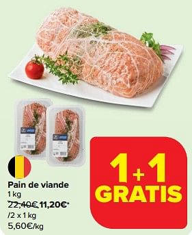 Promotions Pain de viande - Produit maison - Carrefour  - Valide de 10/04/2024 à 16/04/2024 chez Carrefour