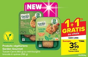 Promoties Produits végétariens garden gourmet - Garden Gourmet - Geldig van 10/04/2024 tot 16/04/2024 bij Carrefour