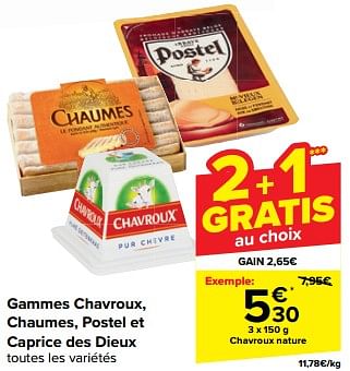 Promoties Chavroux nature - Chavroux - Geldig van 10/04/2024 tot 16/04/2024 bij Carrefour