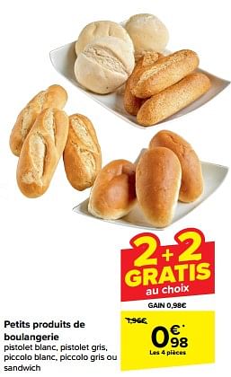 Promoties Petits produits de boulangerie - Huismerk - Carrefour  - Geldig van 10/04/2024 tot 16/04/2024 bij Carrefour
