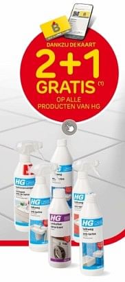 Promotions 2 + 1 gratis op alle producten van hg - HG - Valide de 10/04/2024 à 22/04/2024 chez Brico