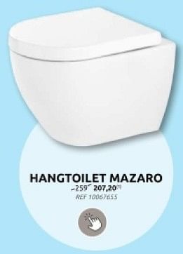 Promoties Hangtoilet mazaro - Huismerk - Brico - Geldig van 10/04/2024 tot 22/04/2024 bij Brico