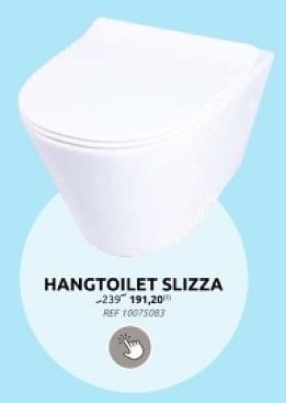 Promoties Hangtoilet slizza - Huismerk - Brico - Geldig van 10/04/2024 tot 22/04/2024 bij Brico