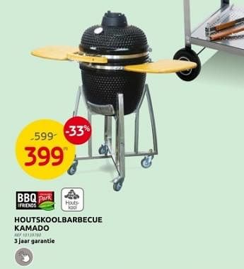 Promotions Houtskool barbecue kamado - Central Park - Valide de 10/04/2024 à 22/04/2024 chez Brico