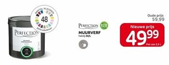 Promotions Muurverf - Perfection - Valide de 10/04/2024 à 22/04/2024 chez Brico