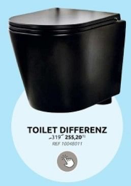 Promotions Toilet differenz - Produit maison - Brico - Valide de 10/04/2024 à 22/04/2024 chez Brico