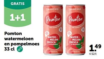Promotions Pomton watermeloen en pompelmoes - Pomton - Valide de 10/04/2024 à 21/04/2024 chez Aveve