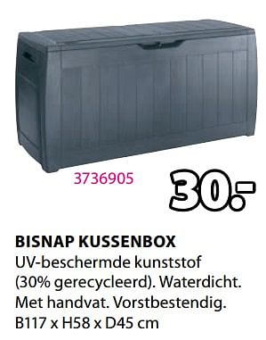 Promoties Bisnap kussenbox - Huismerk - Jysk - Geldig van 08/04/2024 tot 14/04/2024 bij Jysk