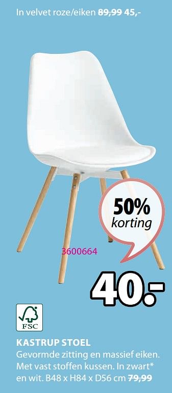 Promoties Kastrup stoel - Huismerk - Jysk - Geldig van 08/04/2024 tot 14/04/2024 bij Jysk