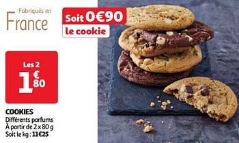 Promoties Cookies - Huismerk - Auchan - Geldig van 09/04/2024 tot 15/04/2024 bij Auchan