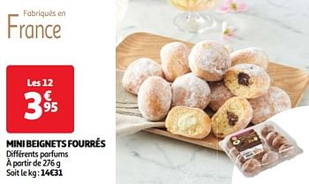 Promoties Mini beignets fourrés - Huismerk - Auchan - Geldig van 09/04/2024 tot 15/04/2024 bij Auchan