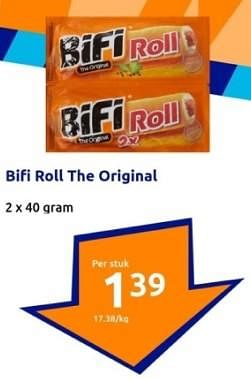 Promoties Bifi roll the original - Bifi - Geldig van 10/04/2024 tot 16/04/2024 bij Action