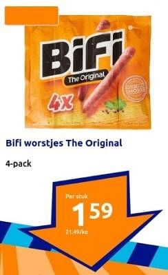 Promoties Bifi worstjes the original - Bifi - Geldig van 10/04/2024 tot 16/04/2024 bij Action