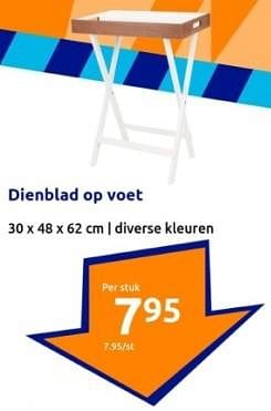 Promoties Dienblad op voet - Huismerk - Action - Geldig van 10/04/2024 tot 16/04/2024 bij Action