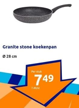Promotions Granite stone koekenpan - Produit Maison - Action - Valide de 10/04/2024 à 16/04/2024 chez Action
