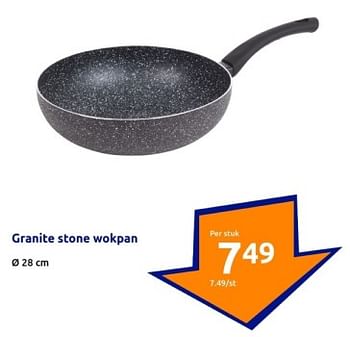 Promotions Granite stone wokpan - Produit Maison - Action - Valide de 10/04/2024 à 16/04/2024 chez Action
