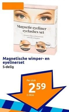 Promotions Magnetische wimper en eyelinerset - Produit Maison - Action - Valide de 10/04/2024 à 16/04/2024 chez Action