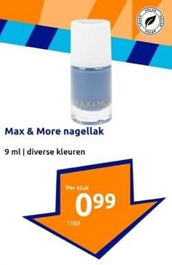 Promotions Max + more nagellak - Max&More - Valide de 10/04/2024 à 16/04/2024 chez Action