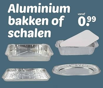 Promoties Aluminium bakken of schalen - Huismerk - Wibra - Geldig van 08/04/2024 tot 21/04/2024 bij Wibra