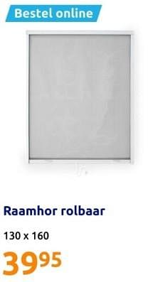 Promotions Raamhor rolbaar - Produit Maison - Action - Valide de 10/04/2024 à 16/04/2024 chez Action