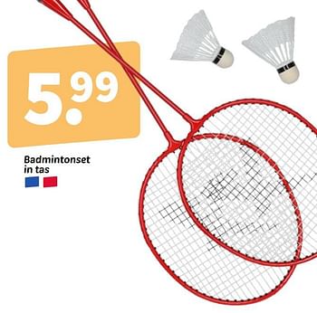 Promoties Badmintonset in tas - Huismerk - Wibra - Geldig van 08/04/2024 tot 21/04/2024 bij Wibra