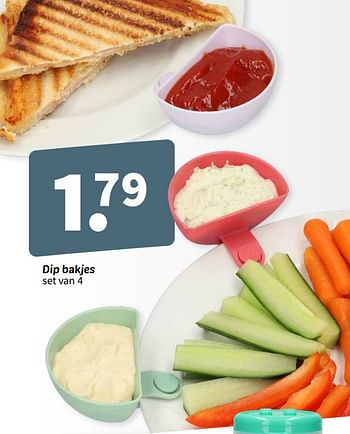 Promoties Dip bakjes - Huismerk - Wibra - Geldig van 08/04/2024 tot 21/04/2024 bij Wibra
