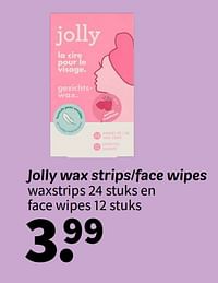 Jolly wax strips-face wipes-Jolly