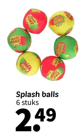 Promoties Splash balls - Huismerk - Wibra - Geldig van 08/04/2024 tot 21/04/2024 bij Wibra