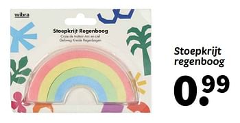 Promoties Stoepkrijt regenboog - Huismerk - Wibra - Geldig van 08/04/2024 tot 21/04/2024 bij Wibra