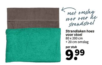 Promoties Strandlaken hoes voor stoel - Huismerk - Wibra - Geldig van 08/04/2024 tot 21/04/2024 bij Wibra