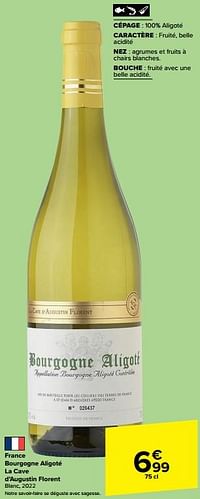 France bourgogne aligoté la cave d’augustin florent blanc-Witte wijnen