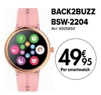 Promoties Back2buzz bsw-2204 smartwatch - Back2buzz - Geldig van 02/04/2024 tot 01/05/2024 bij Carrefour