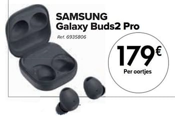 Promotions Samsung galaxy buds2 pro oortjes - Samsung - Valide de 02/04/2024 à 01/05/2024 chez Carrefour