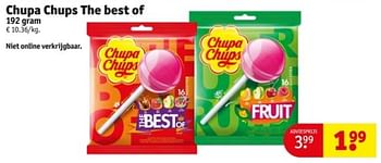 Promotions Chupa chups the best of - Chupa Chups - Valide de 09/04/2024 à 21/04/2024 chez Kruidvat