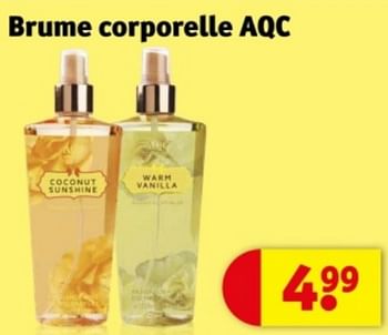 Promoties Brume corporelle aqc - AQC Bodymist - Geldig van 09/04/2024 tot 21/04/2024 bij Kruidvat