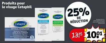Promotions Crème hydratante pour peaux sèches-sensibles - Cetaphil - Valide de 09/04/2024 à 21/04/2024 chez Kruidvat