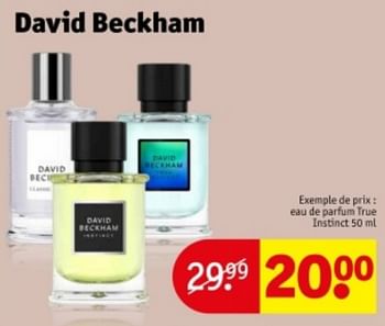 Promotions Eau de parfum true instinct - David Beckham - Valide de 09/04/2024 à 21/04/2024 chez Kruidvat