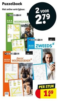 Promotions Puzzelboek - Produit maison - Kruidvat - Valide de 09/04/2024 à 21/04/2024 chez Kruidvat