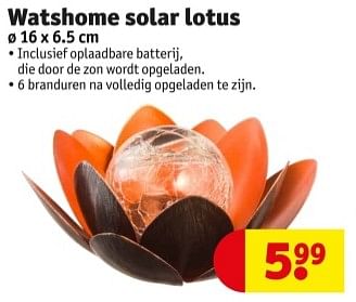 Promotions Watshome solar lotus - Watshome - Valide de 09/04/2024 à 21/04/2024 chez Kruidvat