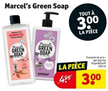 Promoties Gel douche argan+oudh - Marcel's Green Soap - Geldig van 09/04/2024 tot 21/04/2024 bij Kruidvat