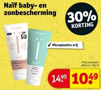 Promoties Aftersun - Naif Baby - Geldig van 09/04/2024 tot 21/04/2024 bij Kruidvat