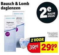 Promoties Daglenzen - Bausch+Lomb - Geldig van 09/04/2024 tot 21/04/2024 bij Kruidvat