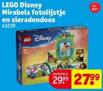 Promoties Lego disney mirabels fotolijstje en sieradendoos - Lego - Geldig van 09/04/2024 tot 21/04/2024 bij Kruidvat
