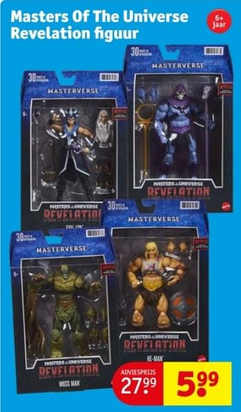 Promotions Masters of the universe revelation figuur - Mattel - Valide de 09/04/2024 à 21/04/2024 chez Kruidvat