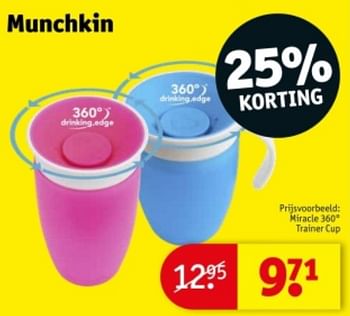 Promotions Miracle 360 trainer cup - Munchkin - Valide de 09/04/2024 à 21/04/2024 chez Kruidvat